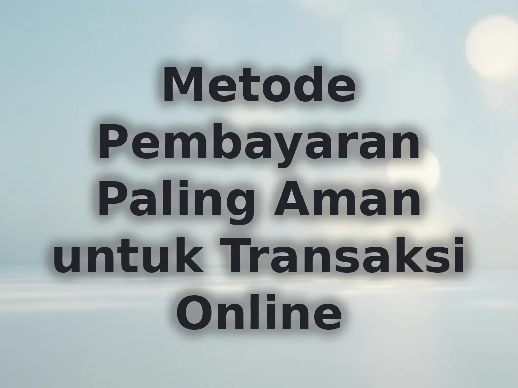 Metode Pembayaran Paling Aman untuk Transaksi Online